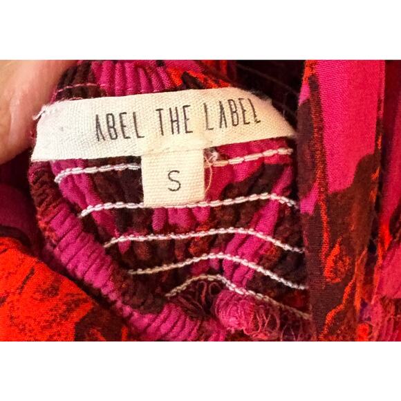 Able The Label by Anthropologie Floral Halter Backless Maxi Dress Size Small - Picture 6 of 8